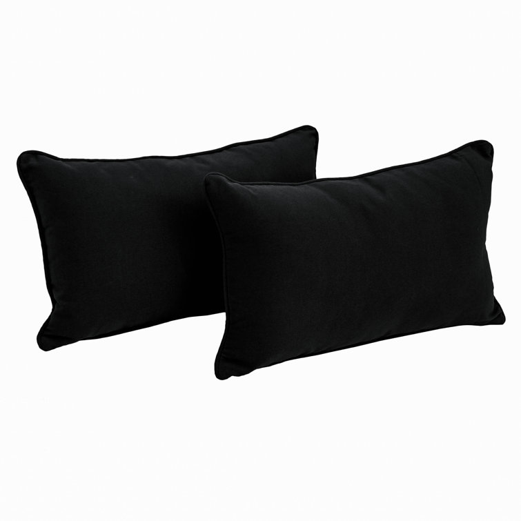 Cotton Blend Reversible Throw Pillow