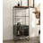 22.83" Black Rectangular Solid Wood Wine Rack