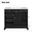 Meuble-lavabo traditionnel 36 "avec lavabo en céramique-2111498479