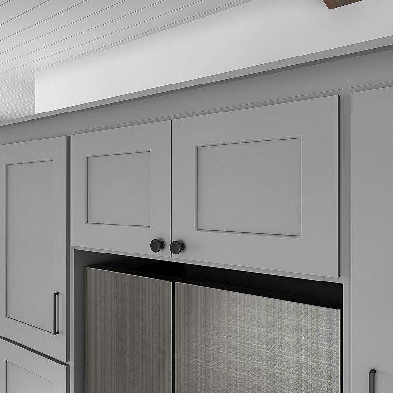 Armoire de four, 33" W x 15" H x 24" D, Gris