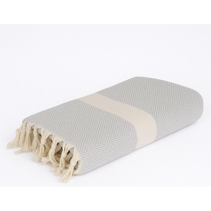 Serviette de plage Diamond en coton peshtemal - 100 x 180 cm, serviette de plage Hammam légère, à séchage rapide, à haute capacité d'absorption, douce et respirante, utilisation polyvalente (1)