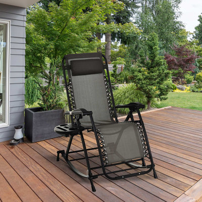 Rakestraw Zero Gravity Reclining Lounge Chair Garden Lounge Rocker Napping Seat by Symple Stuff