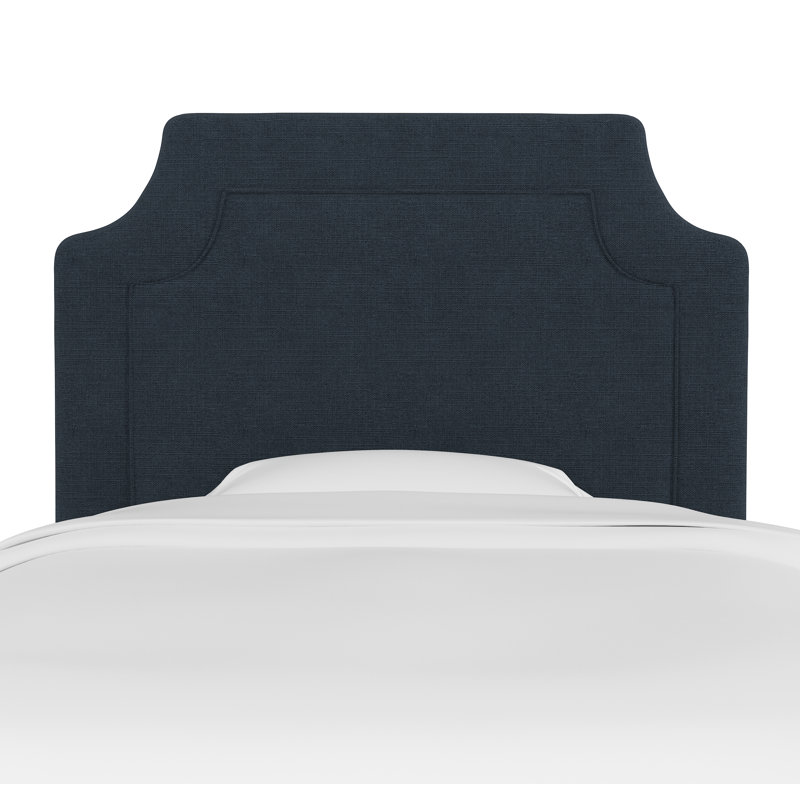 Pocola Upholstered Headboard, Twin, Classic Navy Linen