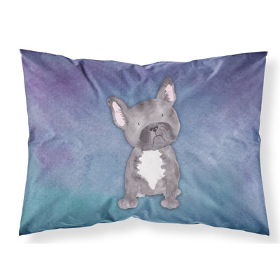 Taie d’oreiller aquarelle bouledogue
