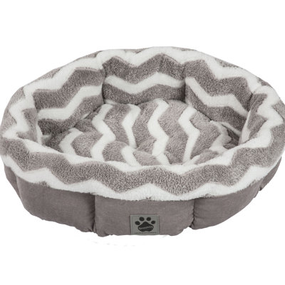 Marita Round Striped Pet Bed