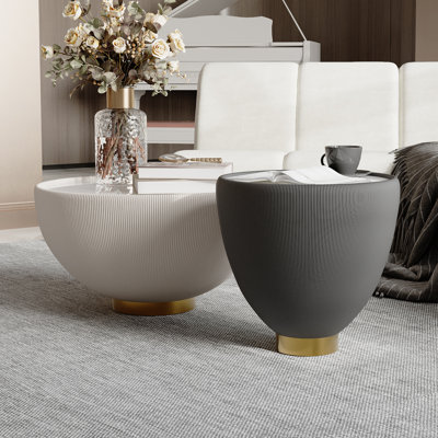 Ensemble de 2 tables de rangement Rayoshann