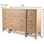 Commode 9 tiroirs Monterey - finition grès