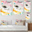 «Multicolor Abstract Plant Petals III», reproduction d'art moderne sur toile-844307363-844307376