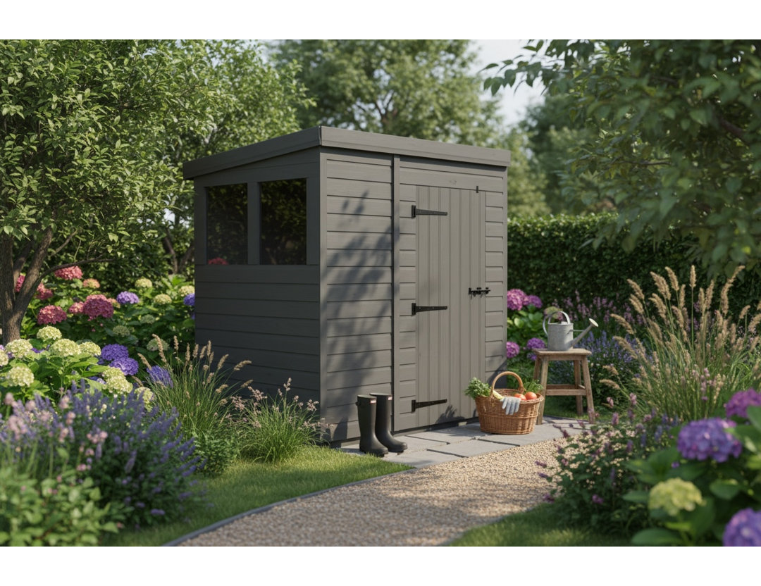 5x6 Pent Composite Shed