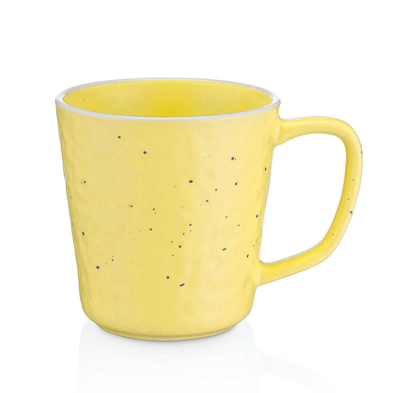 Stone Lain Elena 4-Piece Mug Set Stoneware, Yellow