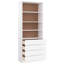 Beneccio 186.5cm H x 77cm W Solid Wood Standard Bookcase-2079790645
