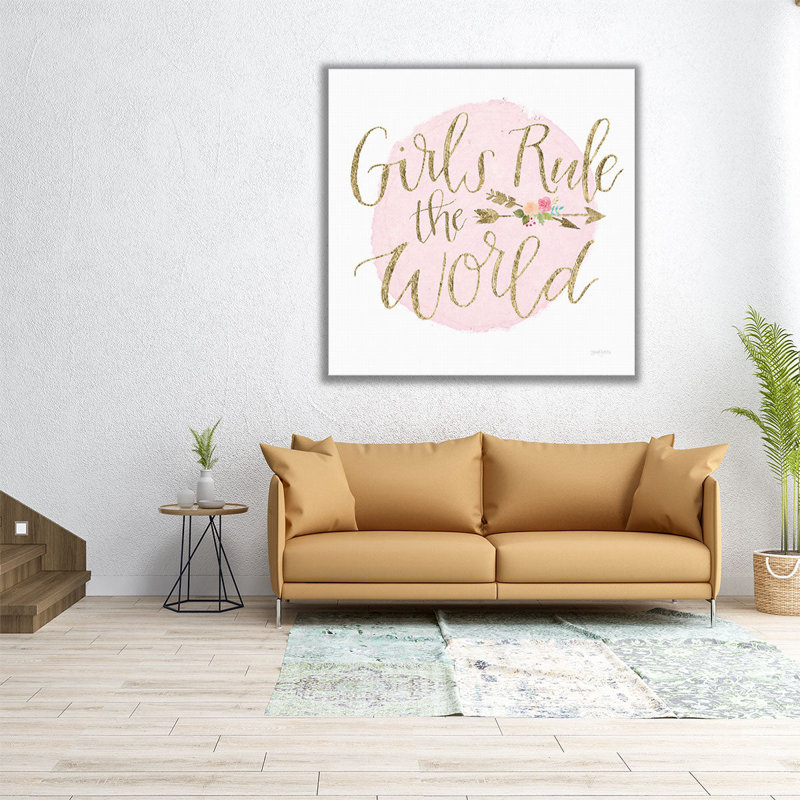 Girl Power III - reproduction d'art sur toile, H 12 po x l 12 po