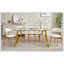 table de salle à manger rectangulaire en verre, convenant à 1 à 8 personnes, table de salle à manger de cuisine moderne, équipée de pieds en métal robustes, convenant à la salle à manger, au salon et au bureau-1923558373
