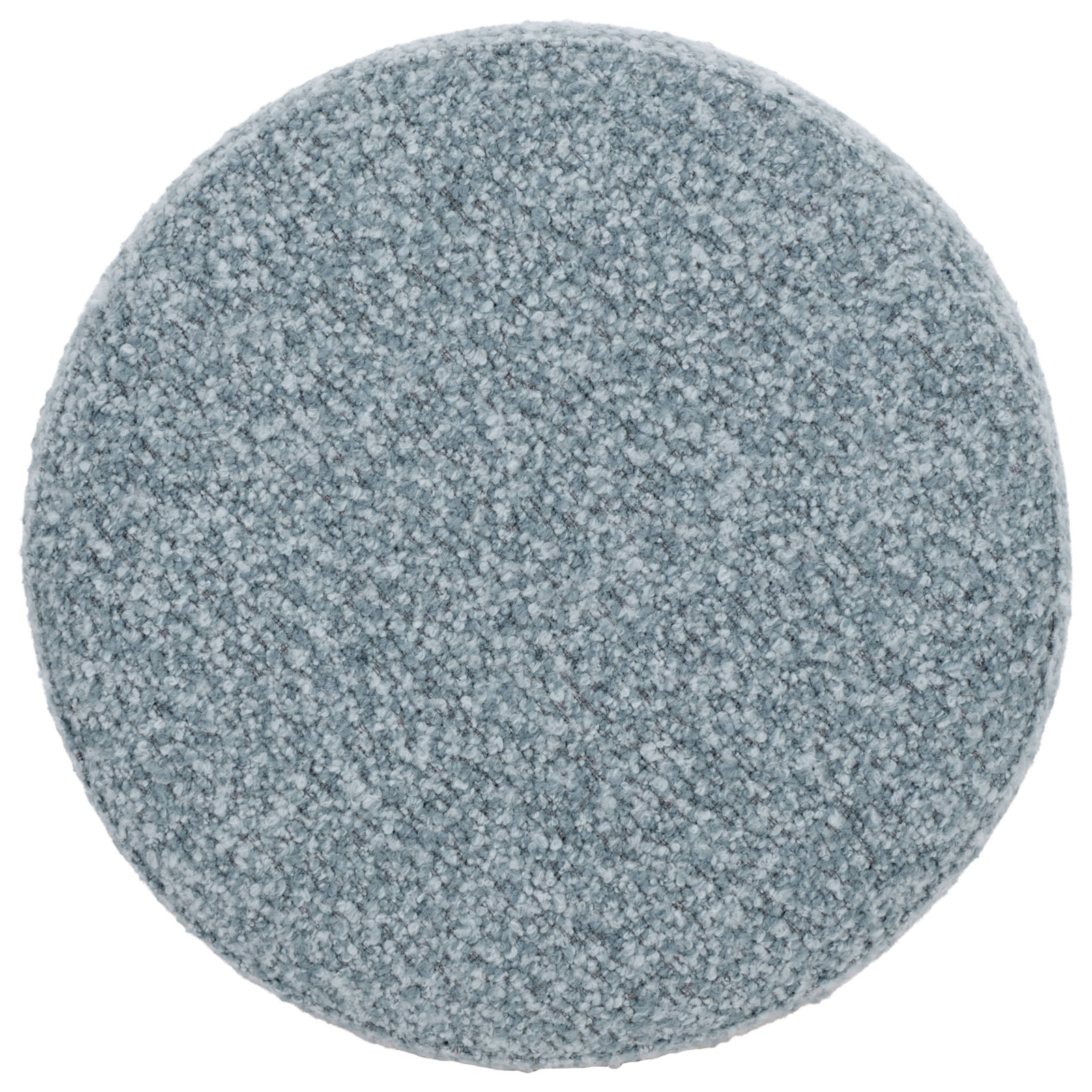 Cooper 16" Burl Ottoman, Sky Blue Boucle