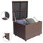 Boîte de rangement ATR Arttoreal 22 gallons gallon avec roulettes brun foncé