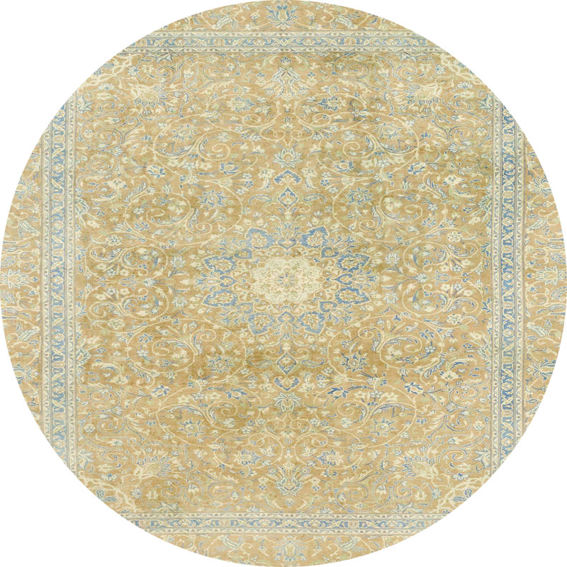 Tapis abstrait moderne 2102, Rond 8 pi
