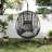 Oversized Outdoor Hanging Egg Chair with Stand, Cushion & Rain Cover, PE Rattan Wicker Patio Swing Chair for Garden, Balcony & Porch-427684688