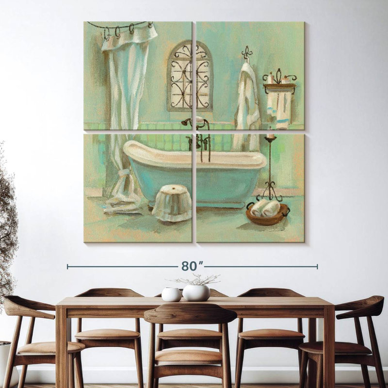 Kerrick Glass Tile Bath I, 74" H x 74" W