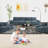 Modern Modular Chenille Sectional Sofa Set 5/6/7/8 Seater with Seat Storage and USB Charging Port、Side Pocket for Living Room and Apartment-598773649-539683091