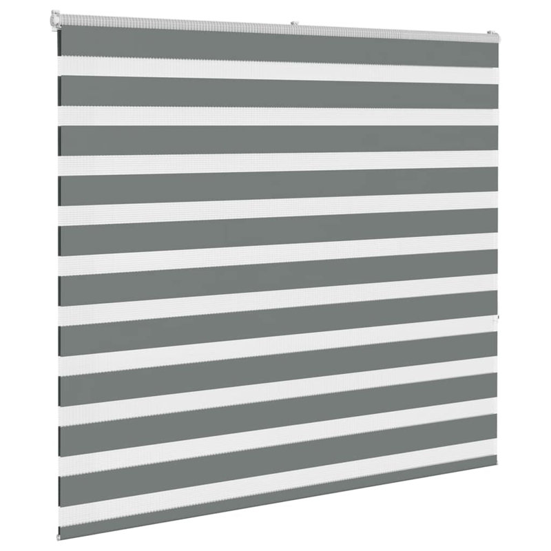George Oliver Zebra Blind Polyester, 165cmW x 150cmL, Dark Grey