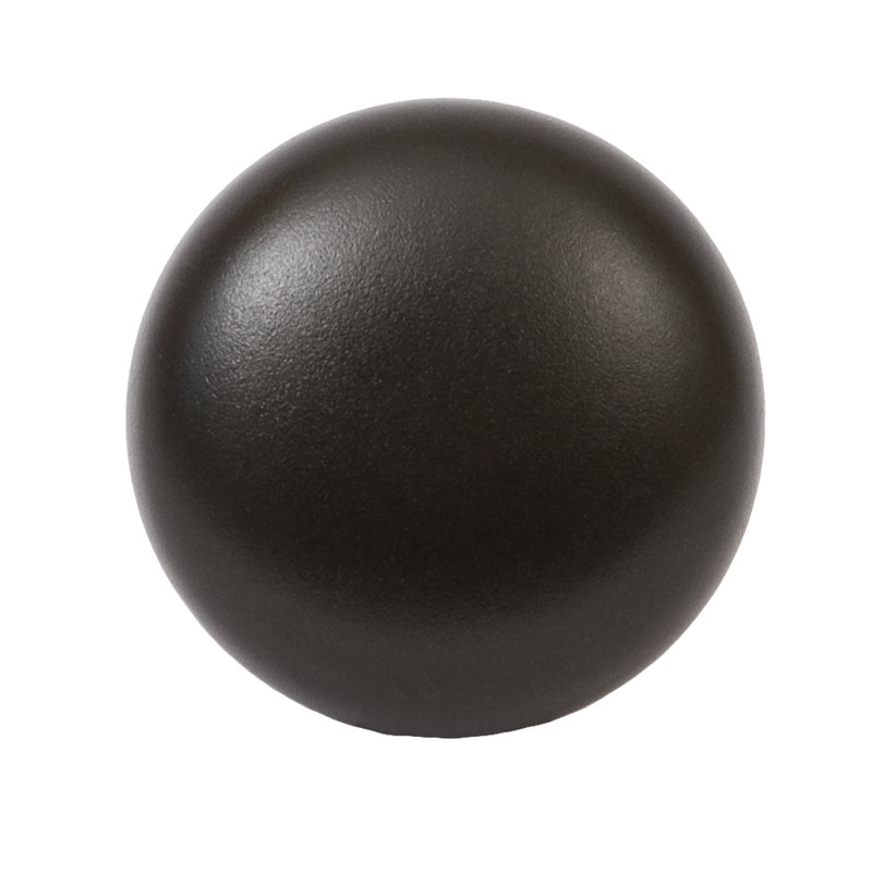 Poignée champignon 1 1/4 po Jackson, Noir satiné