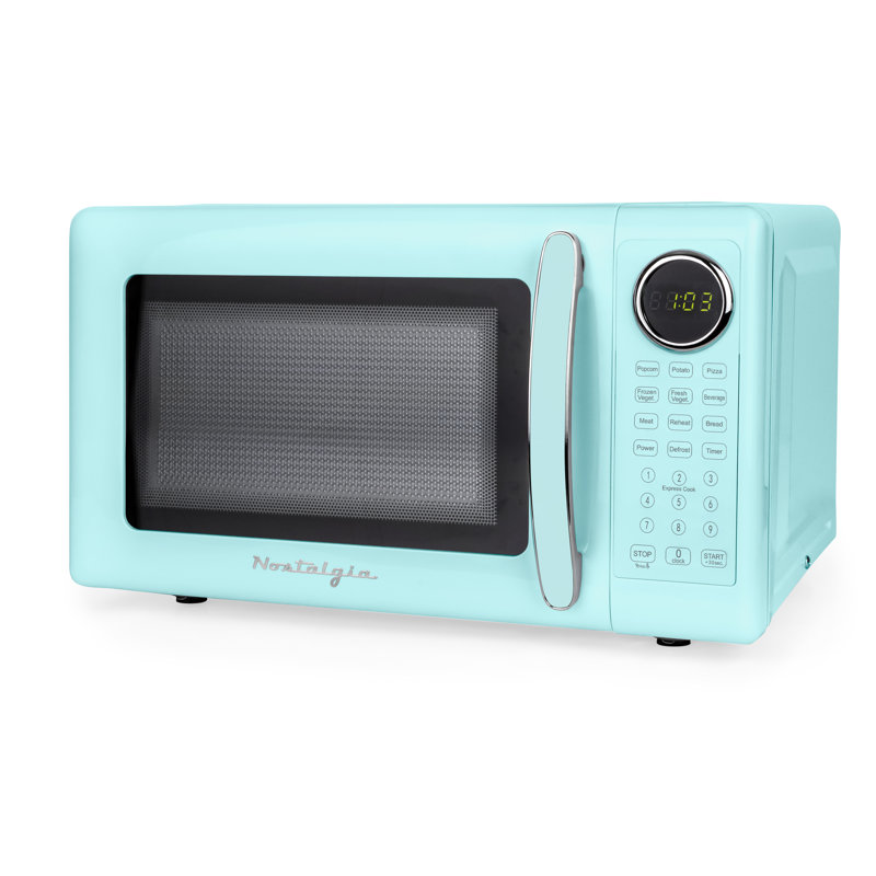 Retro 0.7 Cu Ft Microwave - Aqua, Teal