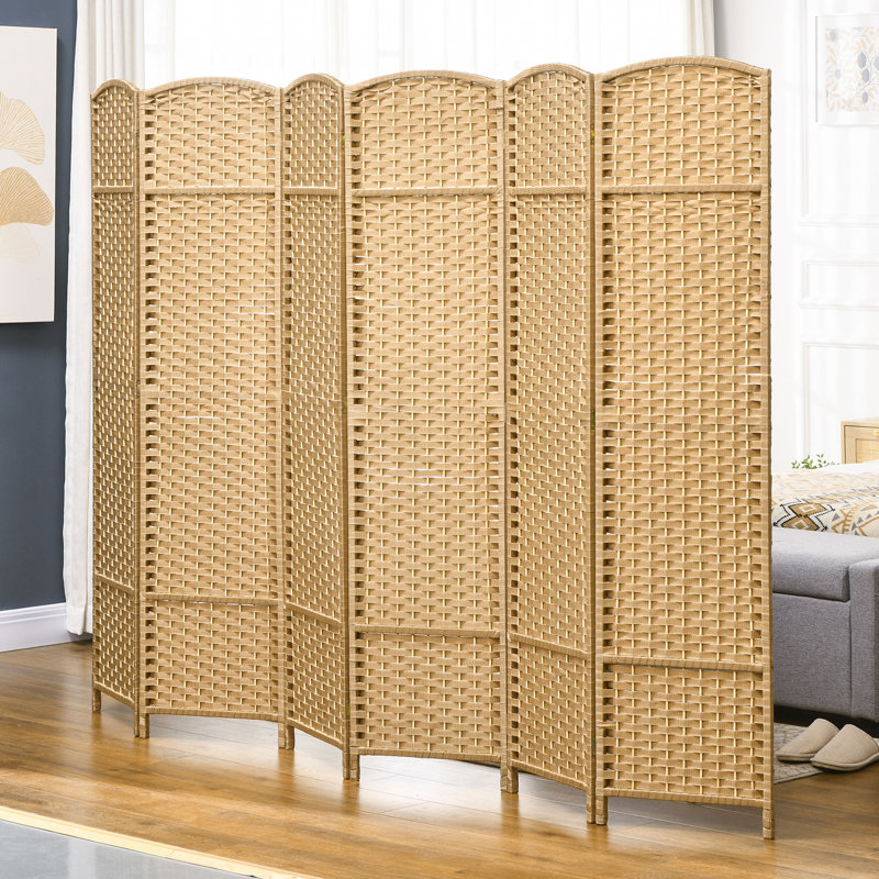 Paravent, H 66,9 po x l 94,5 po x P 0,6 po, Bois naturel