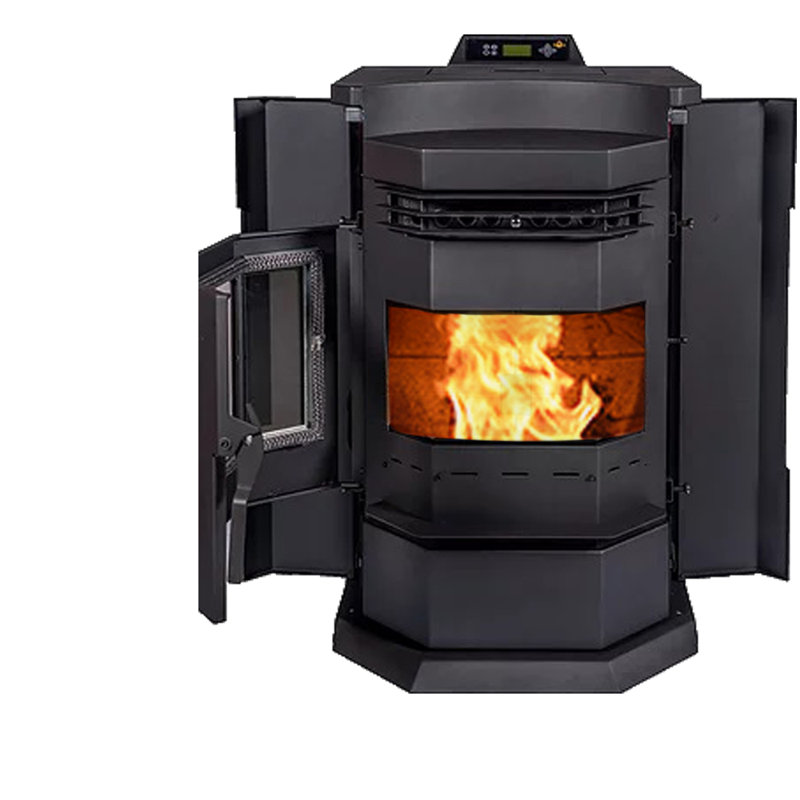 2800 Square Feet Direct Vent Freestanding Wood Pellets Stove with Blower and with Adjustable Thermostat