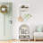  Arched Wall Shelf With 3 Hooks- White