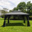 Tente de pavillon de jardin 13x10 avec double toit ventilé et moustiquaire-112831171-112831170