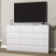 Commode 12 tiroirs, commode moderne en bois avec tiroirs de rangement pour la chambre à coucher-1034323852