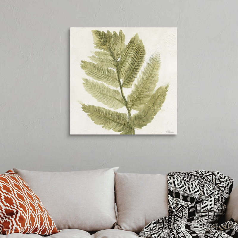 Forêt, fougères I, art mural, Toile tendue, H 30 po x l 30 po x P 1,25 po