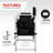 26" Tall Iron Frame Folding Directors Chair With Side Table
