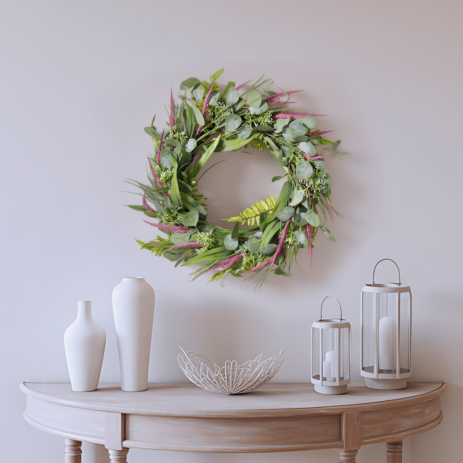 22" Eucalyptus Lavender Wreath
