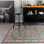 Tapis traditionnel lavable antidérapant à médaillon traditionnel-1782280044