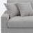 5 - Piece Upholstered Gray Chenille Modular Sectional Sofa with Throw Pillows & Removable Ottomans-1525103409-1525103411