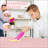 4Ft Pink Portable Folding Table For Indoor And Outdoor Use, Maximum Weight 135KG, Easy To Clean And Durable-1809109724