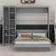 Lit escamotable mural avec tablettes Murphy-1355837140-1355837139