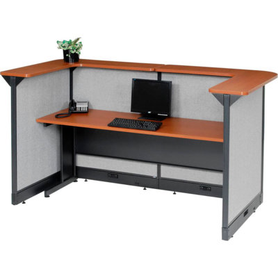 U-Shaped Synthetic Laminate Reception Desk