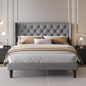 Latitude Run® Upholstered Bed & Reviews | Wayfair