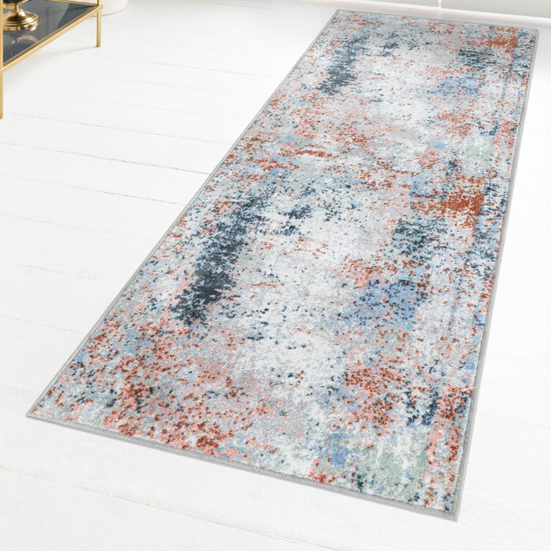 Hankinson Abstract Indoor Rug, Runner 2' x 8'