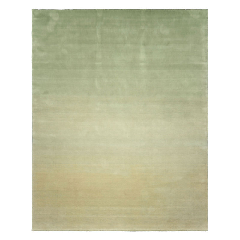 Tapis ombré moderne et contemporain multicolore en laine tissé à la main, Rectangle de 5 pi x 8 pi