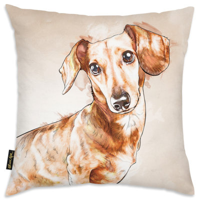 Coussin Watercolor Dachshund