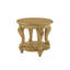 Table de bout ronde 22 pouces deux tons, canapé en bois massif avec tablette, table de coin de salon facile à assembler, naturel antique