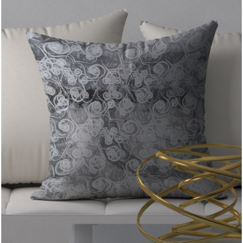 Housse de coussin carrée étincelante Coy, 18 po x 18 po