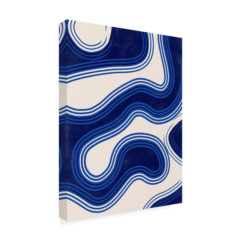 Indigo6 - Impression sur toile tendue, H 32 po x l 24 po x P 2 po