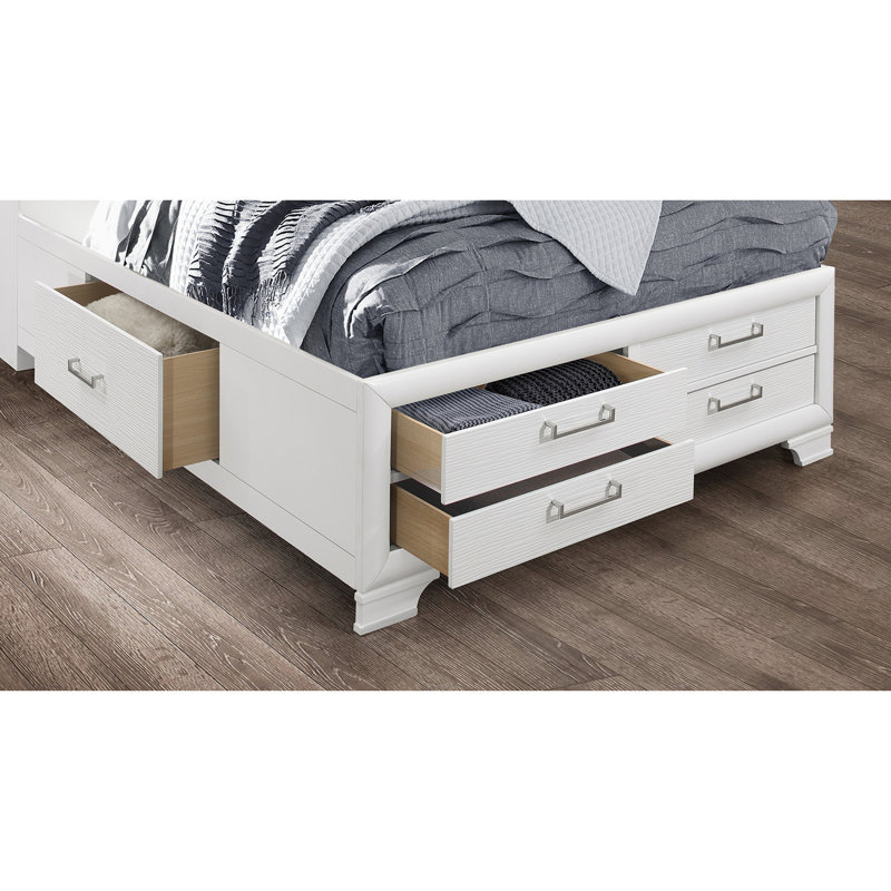 White Storage Bed