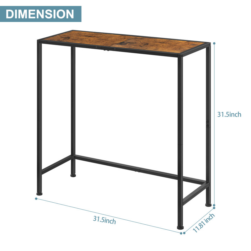 Poyen 31.5'' Console Table, Brown
