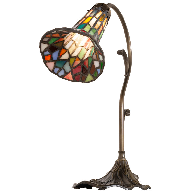 Aveley Arched Table Lamp, Red/Blue/Green