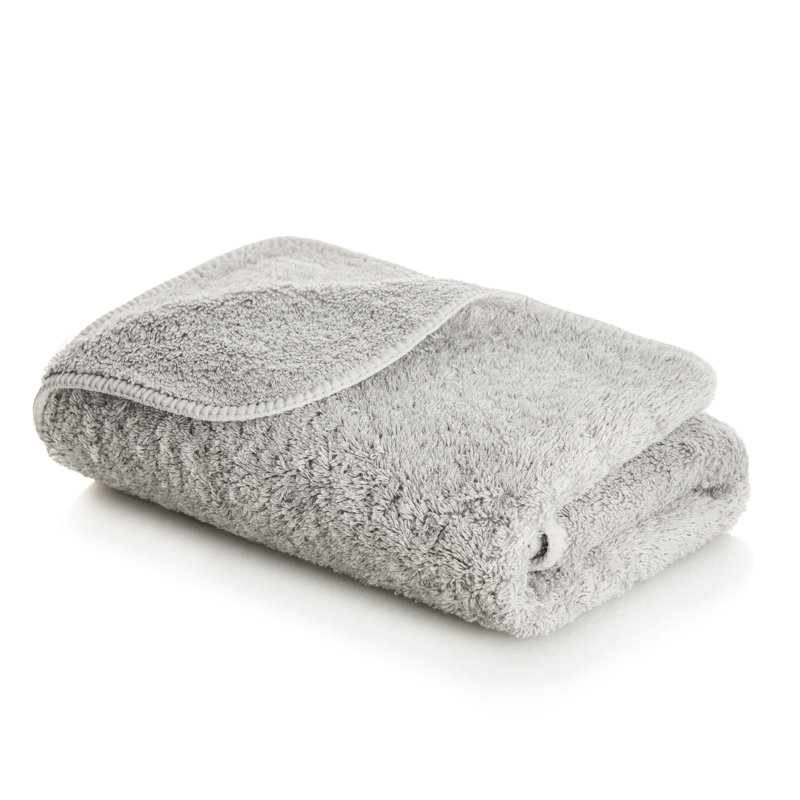 Long Double Loop Hand Towel, Silver, 18" W x 30" L